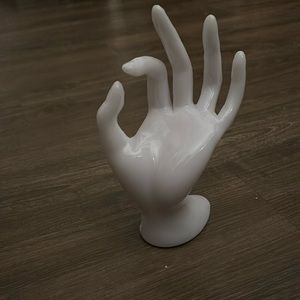 White Ceramic Ring Display